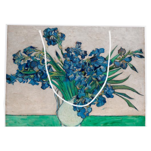 Vase met Irises, Van Gogh Groot Cadeauzakje (Achterkant)