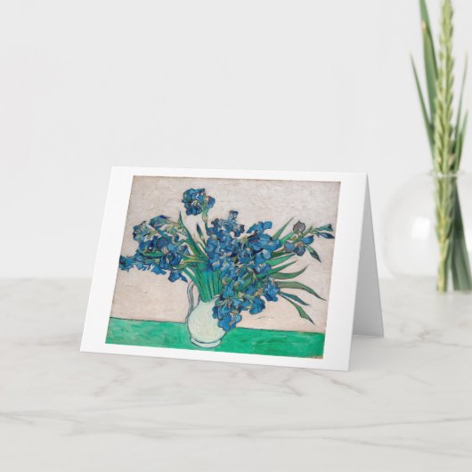Vase met Irises, Van Gogh Kaart (Voorkant)