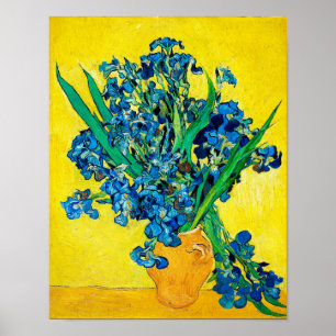 Vase met Irises, Van Gogh Poster