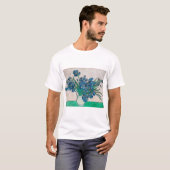 Vase met Irises, Van Gogh T-shirt (Voorkant volledig)