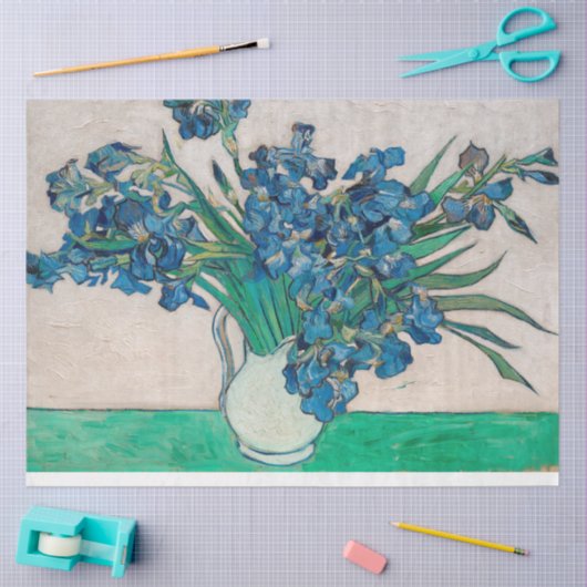 Vase met Irises, Van Gogh Tissuepapier (Craft)