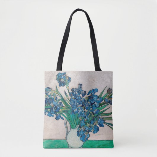 Vase met Irises, Van Gogh Tote Bag (Voorkant)