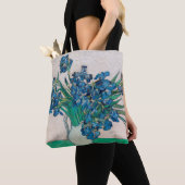 Vase met Irises, Van Gogh Tote Bag (Dichtbij)