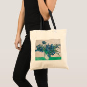 Vase met Irises, Van Gogh Tote Bag (Voorkant (product))