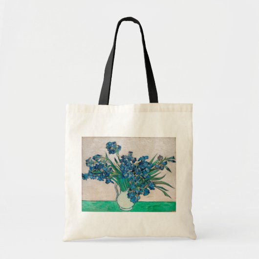 Vase met Irises, Van Gogh Tote Bag (Voorkant)