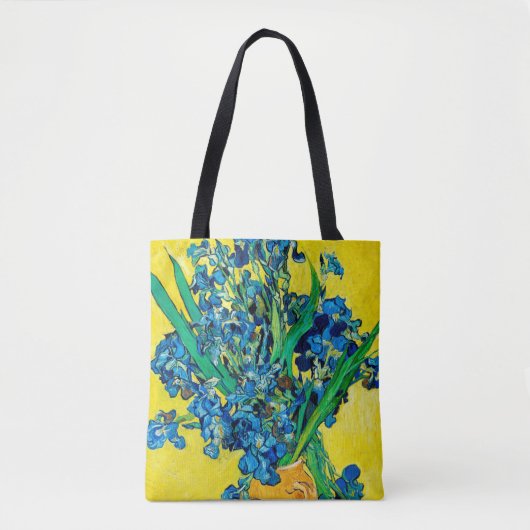 Vase met Irises, Van Gogh Tote Bag (Voorkant)