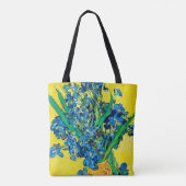 Vase met Irises, Van Gogh Tote Bag (Achterkant)