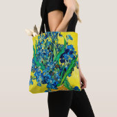 Vase met Irises, Van Gogh Tote Bag (Dichtbij)