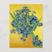 Vase met Irises, Vincent Van Gogh Briefkaart (Voorkant)
