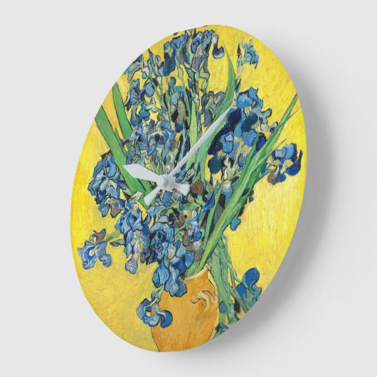 Vase met Irises, Vincent Van Gogh Grote Klok (Hoek)