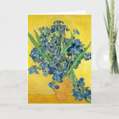 Vase met Irises, Vincent Van Gogh-ontbinding Kaart (Voorkant)