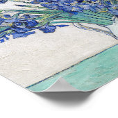 Vase met Irises Vincent van Gogh Poster (Hoek)