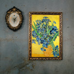 Vase met Irises, Vincent Van Gogh Poster<br><div class="desc">Toch leven: Vase met Irises Tegen een gele achtergrond staat op als een van de bekendste florale stilstaande schilderijen van Vincent van Gogh. De enige periode waarin Van Gogh nog maar heel weinig liften produceerde, was tijdens zijn verblijf op Saint-Rémy. Misschien was dat omdat het omringende landschap van Saint-Rémy zo...</div>
