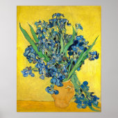 Vase met Irises, Vincent Van Gogh Poster (Voorkant)