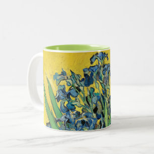 Vase met Irises, Vincent Van Gogh Tweekleurige Koffiemok