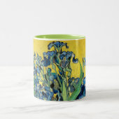 Vase met Irises, Vincent Van Gogh Tweekleurige Koffiemok (Center)