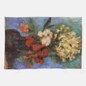 Vase met landen door Vincent van Gogh Theedoek (Horizontaal)