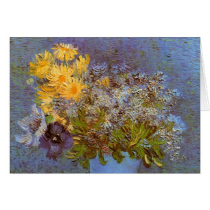 Vase met Lilacs en Daisies door Vincent van Gogh