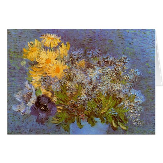 Vase met Lilacs en Daisies door Vincent van Gogh (Voorkant Horizontaal)