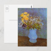 Vase met Lilacs en Daisies door Vincent van Gogh Briefkaart (Voorkant / Achterkant)