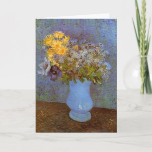 Vase met Lilacs en Daisies door Vincent van Gogh Kaart