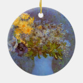 Vase met Lilacs en Daisies door Vincent van Gogh Keramisch Ornament (Achterkant)