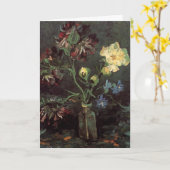 Vase met Myosotis en Peonies door Vincent van Gogh Kaart (Gele Bloem)