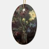 Vase met Myosotis en Peonies door Vincent van Gogh Keramisch Ornament (Links)