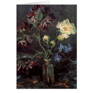 Vase met Myosotis en Peonies - Vincent van Gogh