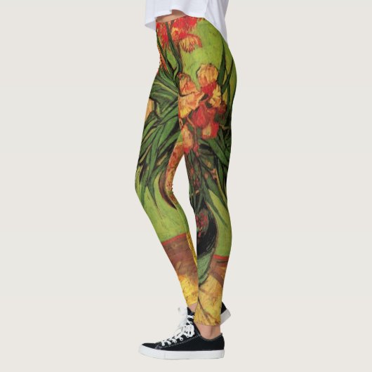 Vase met Oleanders en Boeken door Vincent van Gogh Leggings (Links)