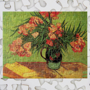 Vase met Oleanders en Boeken door Vincent van Gogh Legpuzzel
