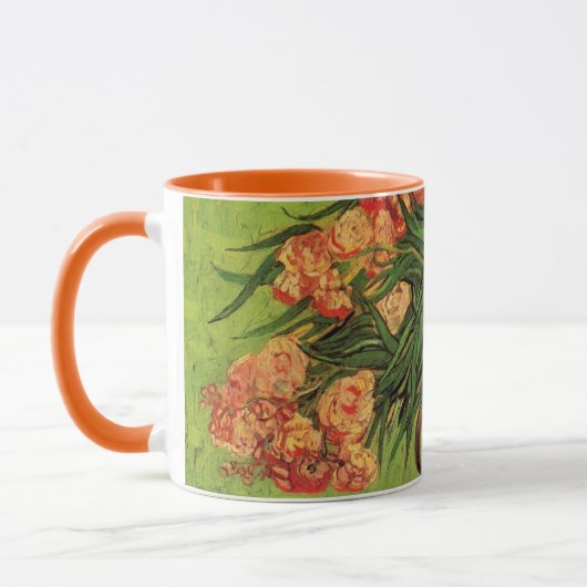 Vase met Oleanders en Boeken door Vincent van Gogh Mok (Links)