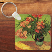 Vase met Oleanders en Boeken door Vincent van Gogh Sleutelhanger (Voorkant)