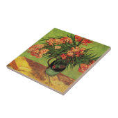 Vase met Oleanders en Boeken door Vincent van Gogh Tegeltje (Zijkant)