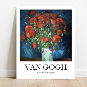 Vase met papavers door Vincent van Gogh Poster