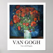 Vase met papavers door Vincent van Gogh Poster (Voorkant)