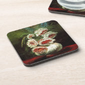  Vase met pony's, Vincent van Gogh. Bier Onderzetter (Linkerzijde)