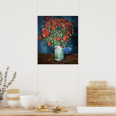 Vase met Poppies 1886 door Vincent van Gogh Poster (Keuken)