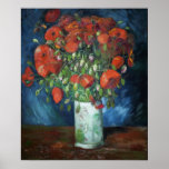 Vase met Poppies 1886 door Vincent van Gogh Poster<br><div class="desc">Vincent Willem van Gogh (Dutch: [ˈvɪ nsɛ nt ˈʋ lactam ɱɪ vkuïengel] (listen); [voetnoot 1] 30 March 1853 - 29 July 1890) was a Dutch Post-Impressionist painter who posthumously becone of the In a decade, he created about 2, 100 artworks, including around 860 oil paintings, most of which date from...</div>