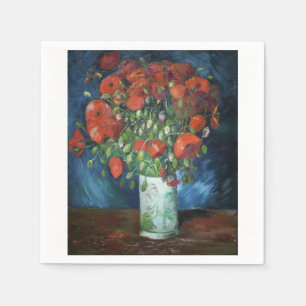 Vase met Poppies 1886 door Vincent van Gogh Servet