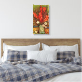 Vase met Red Gladioli door Vincent van Gogh Canvas Afdruk (Insitu (Slaapkamer))