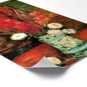 Vase met Red Gladioli Van Gogh Fine Art Poster (Hoek)