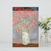 Vase met Red Poppies door Vincent van Gogh (Staand voorkant)
