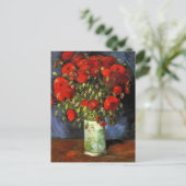 Vase met Red Poppies door Vincent van Gogh Briefkaart (Staand voorkant)