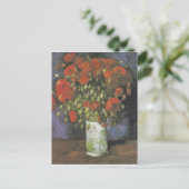 Vase met Red Poppies door Vincent van Gogh Briefkaart (Staand voorkant)
