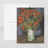 Vase met Red Poppies door Vincent van Gogh Briefkaart (Voorkant / Achterkant)