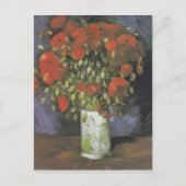 Vase met Red Poppies door Vincent van Gogh Briefkaart (Voorkant)