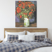 Vase met Red Poppies door Vincent van Gogh Canvas Afdruk (Insitu (Slaapkamer))