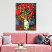Vase met Red Poppies door Vincent van Gogh Canvas Afdruk (Insitu (Woonkamer))