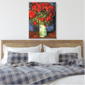 Vase met Red Poppies door Vincent van Gogh Canvas Afdruk (Insitu (Slaapkamer))